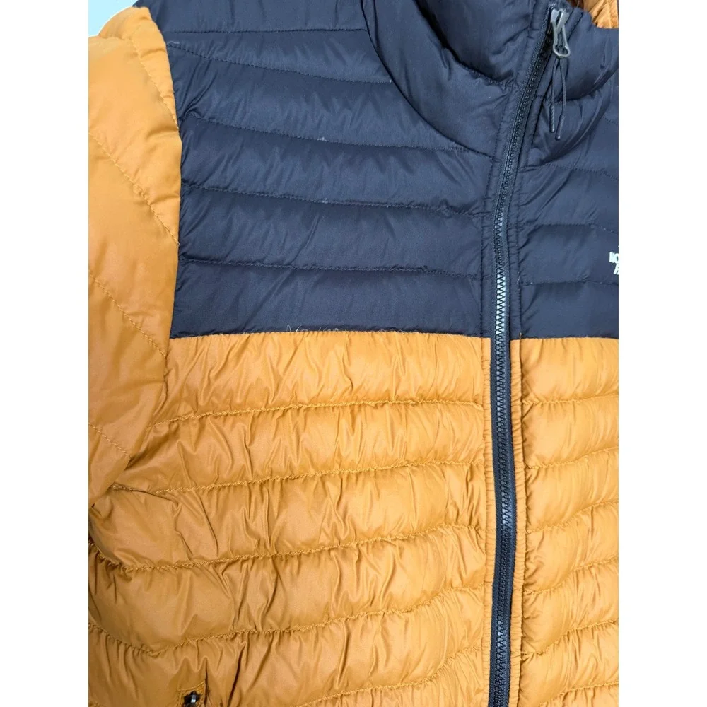The North Face men's‎ stretch down hoodie in timber tan